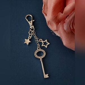 Sparkle Crystal Silcer Key Keychain